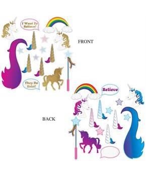 Unicorn Glittered Photo Fun Signs