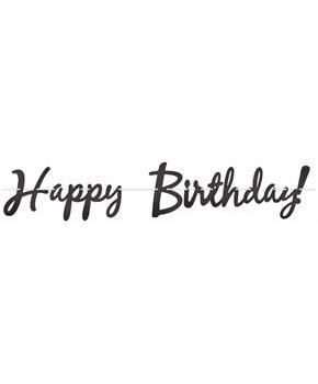 Foil Happy Birthday! Streamer