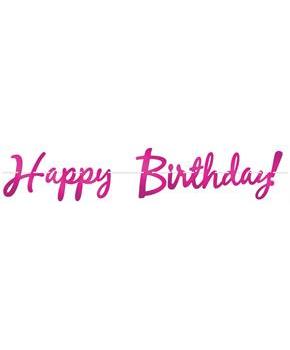 Foil Happy Birthday! Streamer