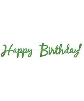 Foil Happy Birthday! Streamer