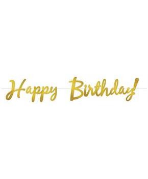 Foil Happy Birthday! Streamer