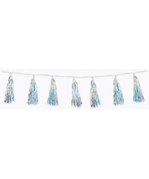 Iridescent Tassel Garland