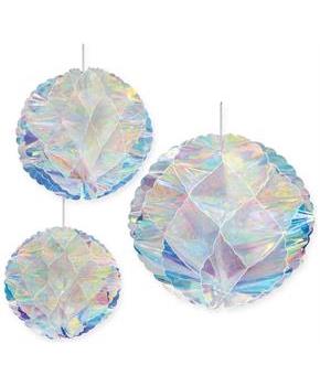 Iridescent Honeycomb Balls