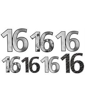 "16" Foil Cutouts