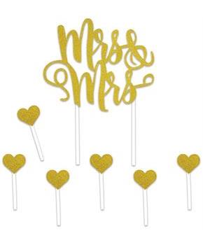 Mrs & Mrs Cake Topper
