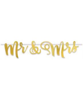 Foil Mr & Mrs Streamer