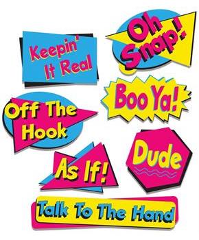 90's Phrase Cutouts