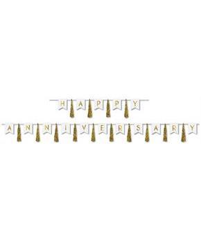 Happy Anniversary Tassel Streamer