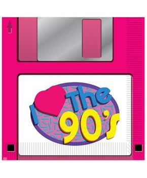 90's Floppy Disk Luncheon Napkins
