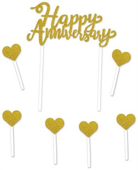 Happy Anniversary Cake Topper