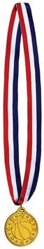 Basketball Medal w/Ribbon