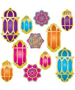 Foil Lantern & Mandala Cutouts