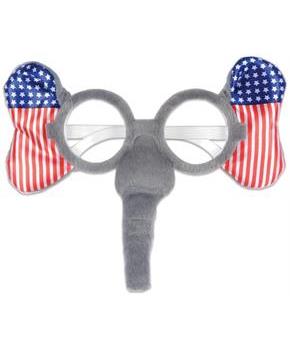 Patriotic Elephant Glasses
