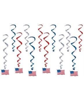 American Flag Whirls