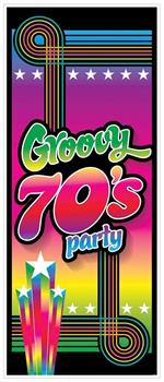 70's Groovy Party Door Cover