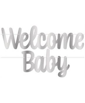 Foil Welcome Baby Streamer