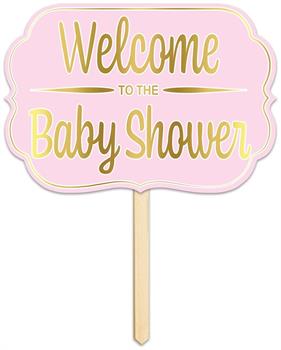Foil Welcome ToThe Baby Shower Yard Sign