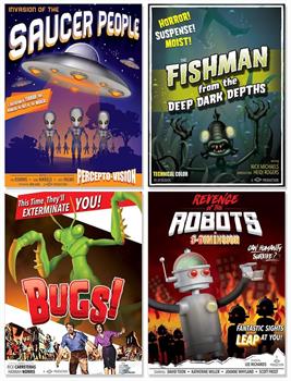 50's B-Movie Drive-In Poster Cutouts