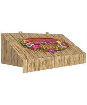 3-D Tiki Bar Awning Wall Decoration