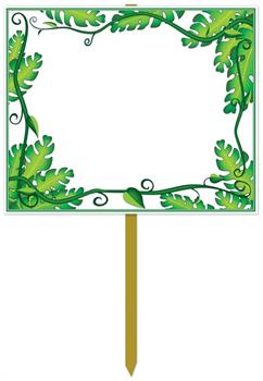 "Blank" Jungle Yard Sign
