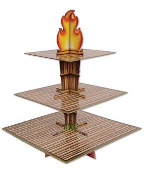 Tiki Torch Cupcake Stand