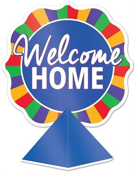 3-D Foil Welcome Home Centerpiece