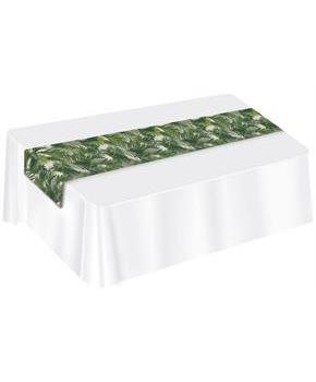 Palm Leaf Fabric Table Runner