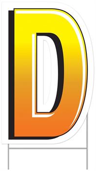 Plastic "D" Yard Sign