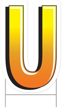 Plastic "U" Yard Sign