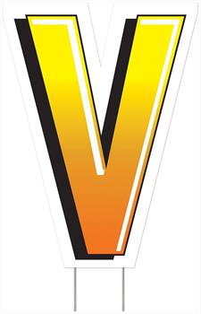 Plastic "V" Yard Sign