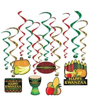Happy Kwanzaa Whirls