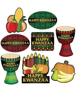 Happy Kwanzaa Cutouts