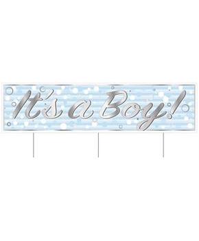 Plastic Jumbo It's A Boy! Yard Sign