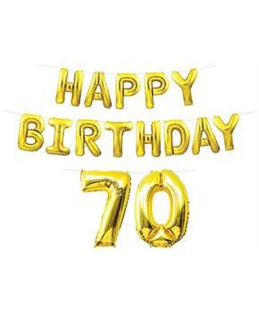 Happy Birthday "70" Balloon Streamer