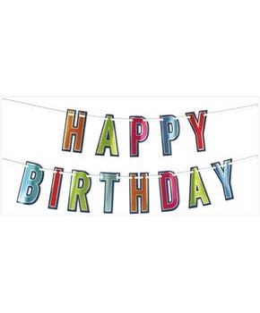 Foil Happy Birthday Streamer