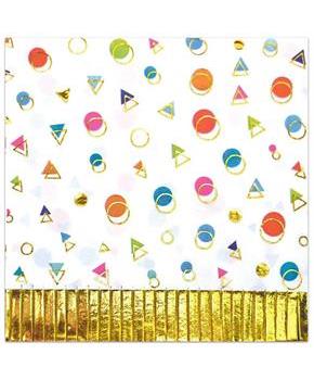 Happy Birthday Fringed Luncheon Napkins
