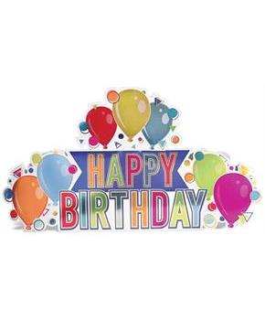 3-D Foil Happy Birthday Centerpiece