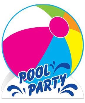 3-D Pool Party Centerpiece