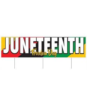 Plastic Jumbo Juneteenth Yard Sign