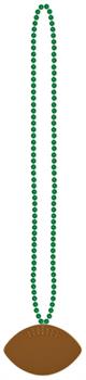 Beads w/Football Medallion