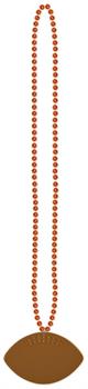 Beads w/Football Medallion