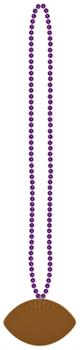 Beads w/Football Medallion