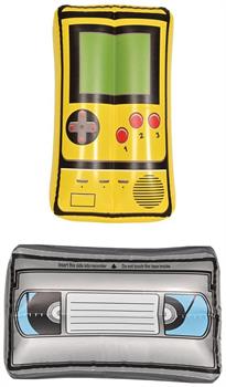 Inflatable VHS Tape & Handheld Game Set
