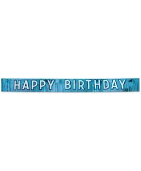 Metallic Happy Birthday Banner
