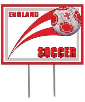 Plastic Yard Sign - England