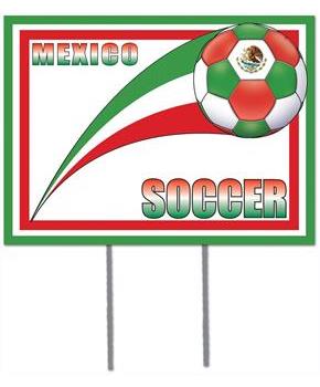 Plastic Yard Sign - Mexico