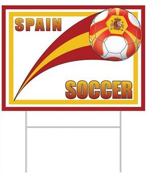 Plastic Yard Sign - Spain