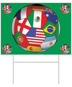 Plastic Yard Sign - International