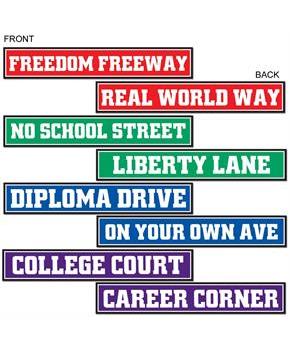 Graduation Street Sign Cutouts