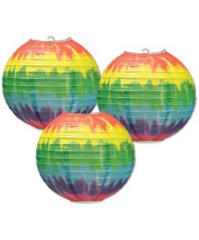 Tie-Dyed Paper Lanterns